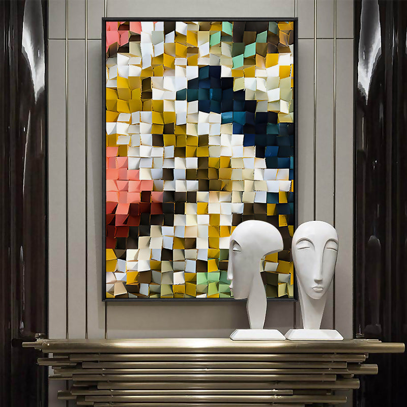 Geometric Canvas Wall Art – Modern Luxury Decorative Hanging Painting | EX-STOCK Canada