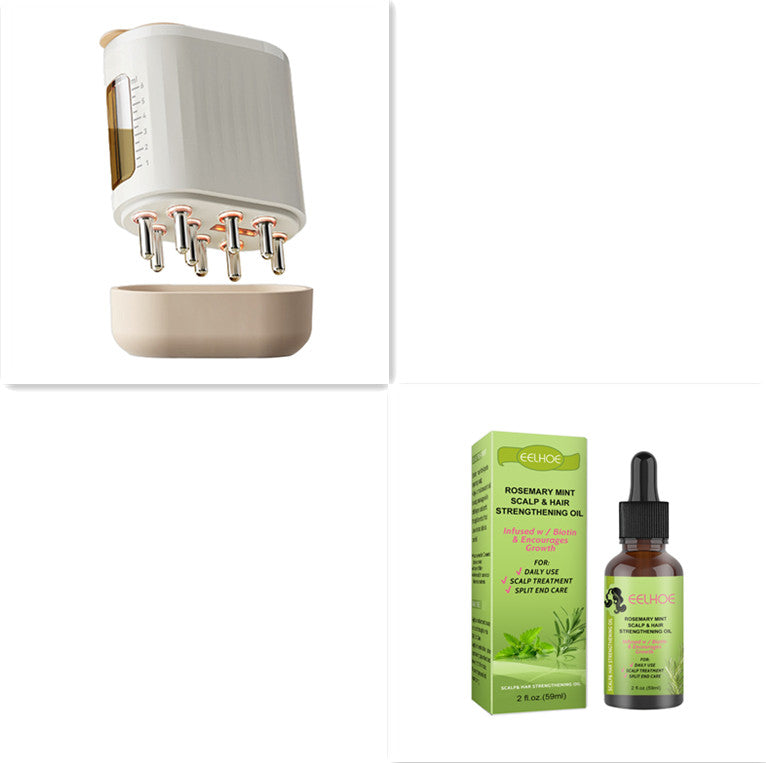 Electric Scalp Massager & Hair Oil Applicator Brush