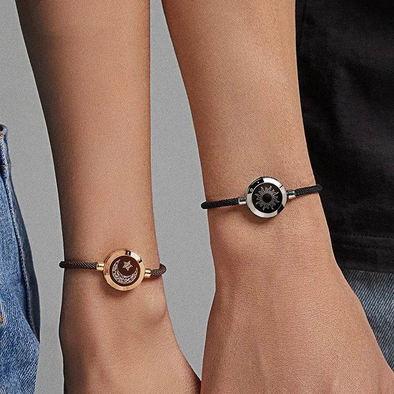 Lovers Sun & Moon Smart Sensing Couple Bracelet