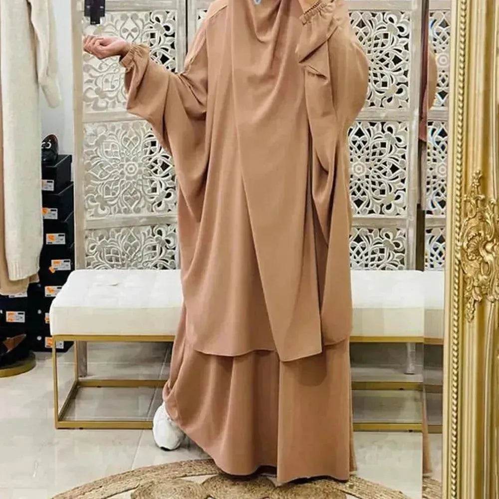 Casual  Plain Umrah and Haji Abaya Robe Dress for ArabArab Middle East Women