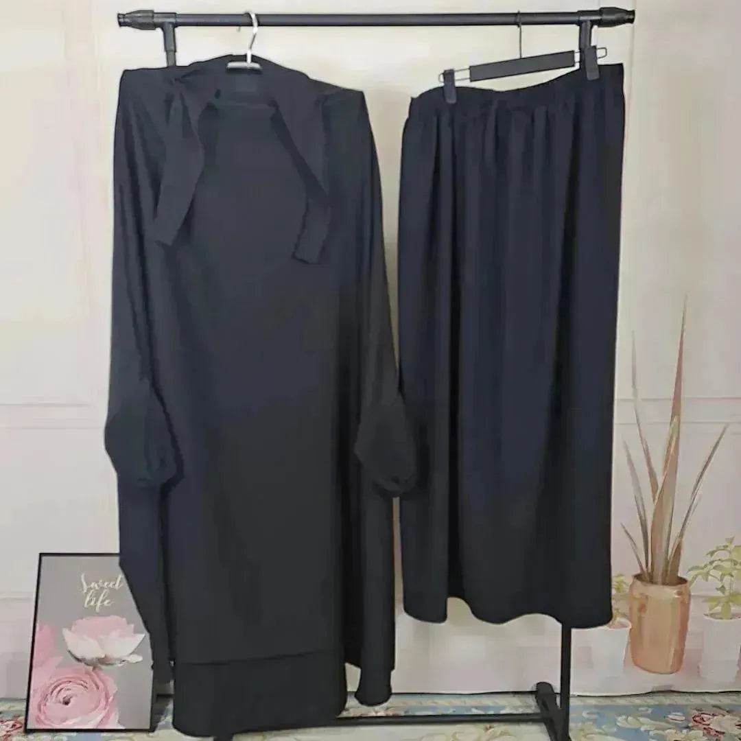 Casual  Plain Umrah and Haji Abaya Robe Dress for ArabArab Middle East Women