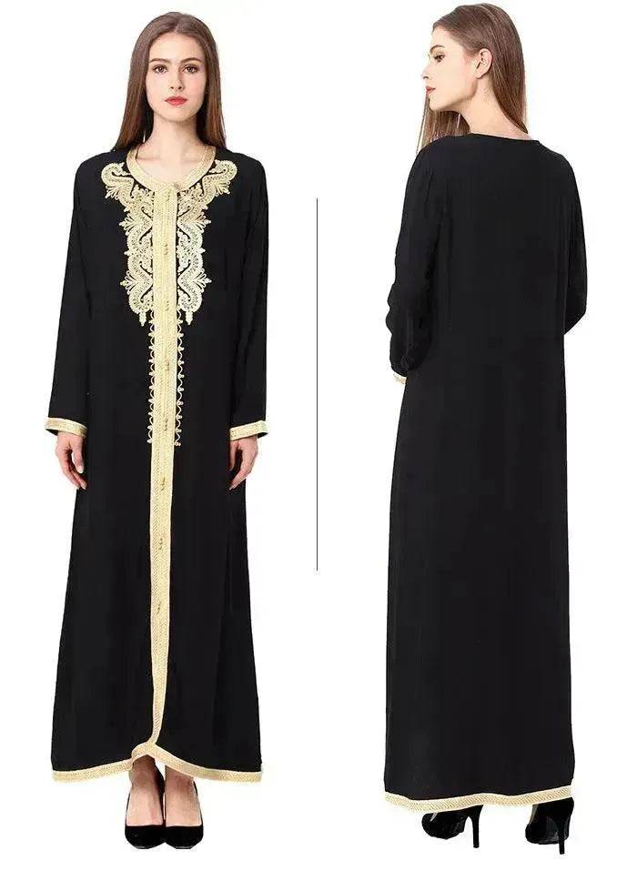 Arab  Embroidered Lace Dress Dress