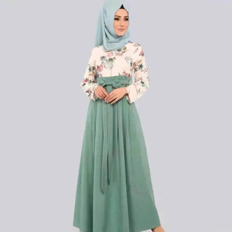 Arab  Print Dress Arab Hot Style