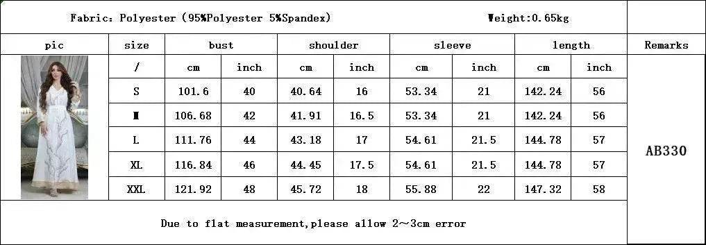 Arab  Robe Sequin Embroider Fashion