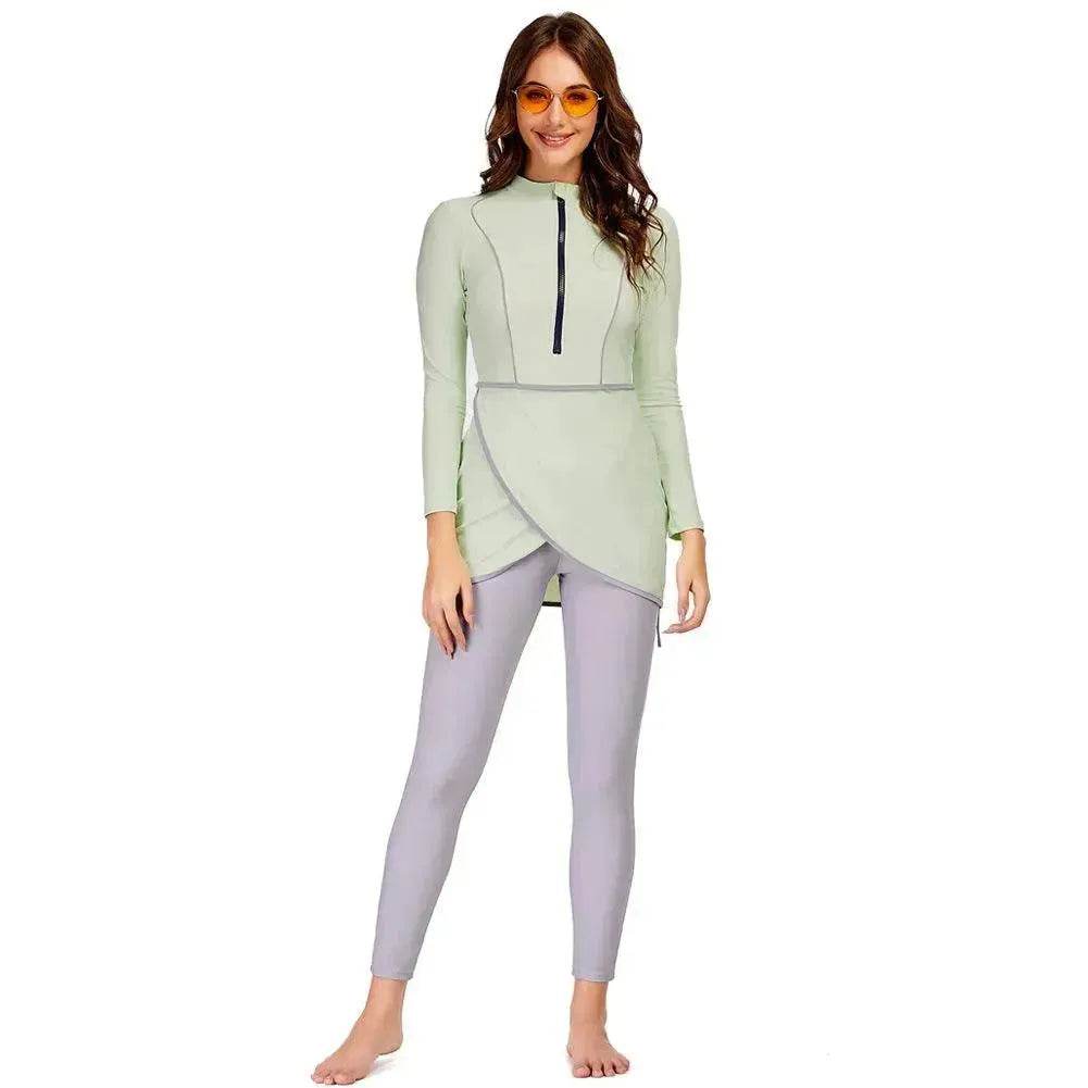Arab  Swimsuit 3piece Long Sleeve Pants