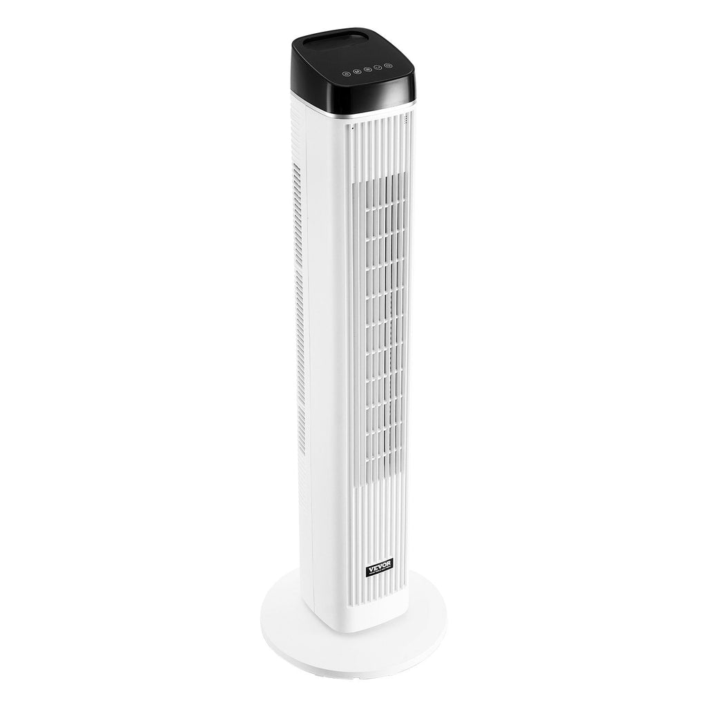 Oscillating Tower Fan with Remote Control, 9-Hour Timer, High Velocity Cooling