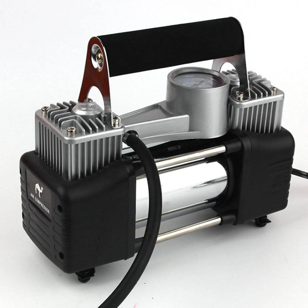 Portable High Power Metal Double Cylinder Car Tire Air compressor