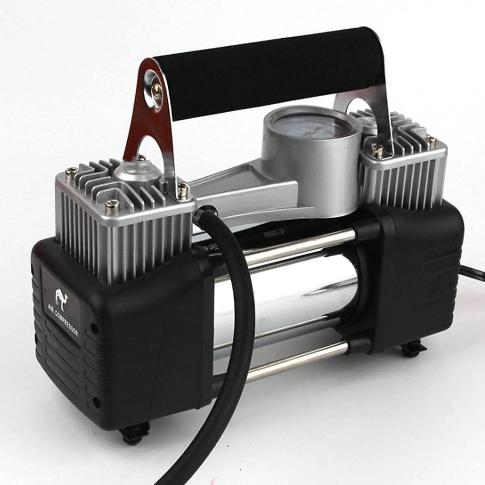 Portable High Power Metal Double Cylinder Car Tire Air compressor