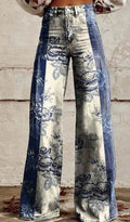 3D Digital Printed Women's Imitation Jeans