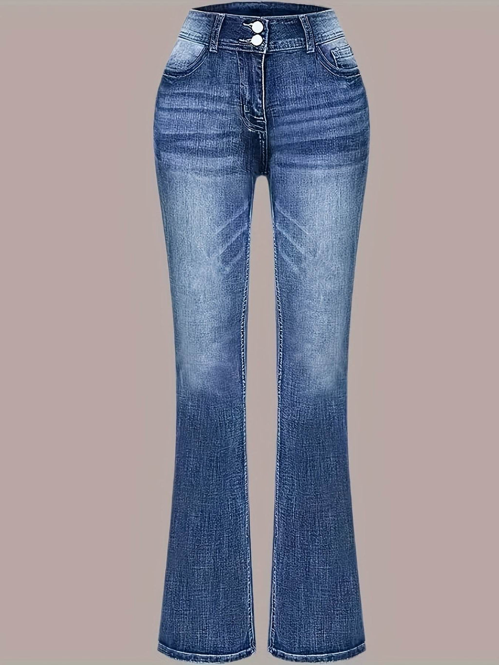 Denim Bell Bottoms – Women’s Retro Flare Stretch Jeans