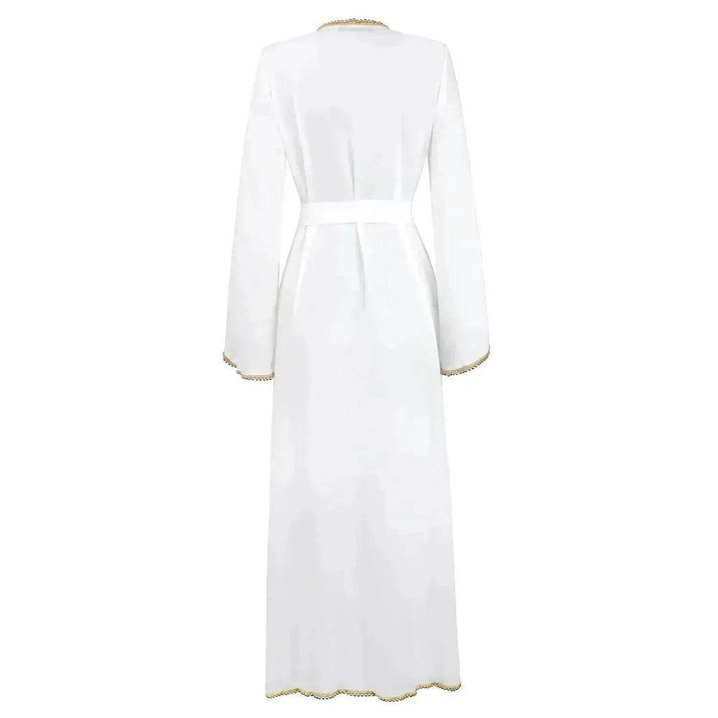 Bandage cardigan robe Arab  dress