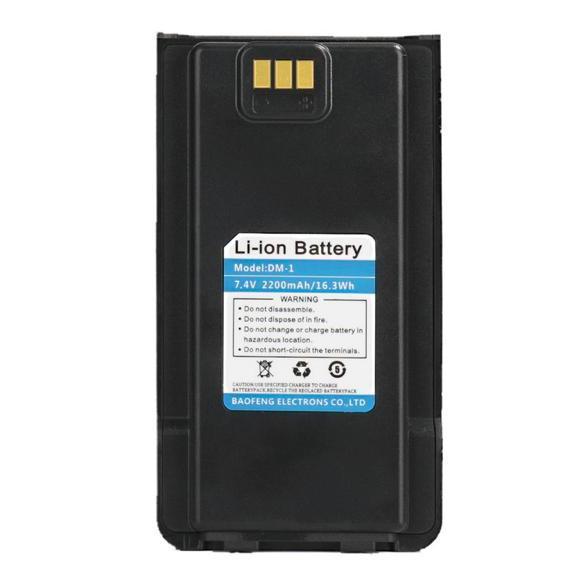 Baofeng dm-1 7.4v 2200mah battery for dm-1701dual band dual time slot dmr digital ham radio