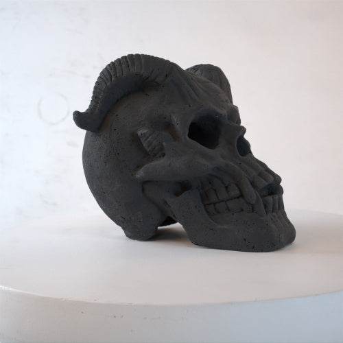 Refractory Materials Fireproof Imitated Human Fire Pit Skulls Gas Log For NG, LP Wood Fireplace, Firepit, Campfire, Halloween Decor, BBQ