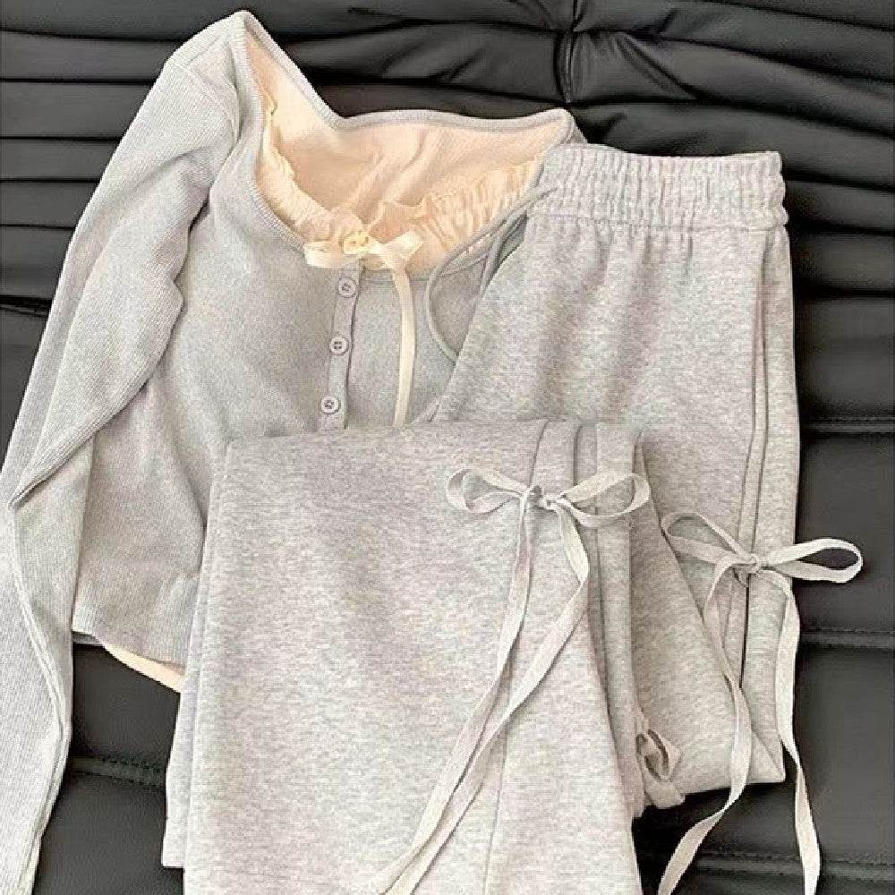 Spring Athleisure wear Sweatsuit Outfit 2pcs
