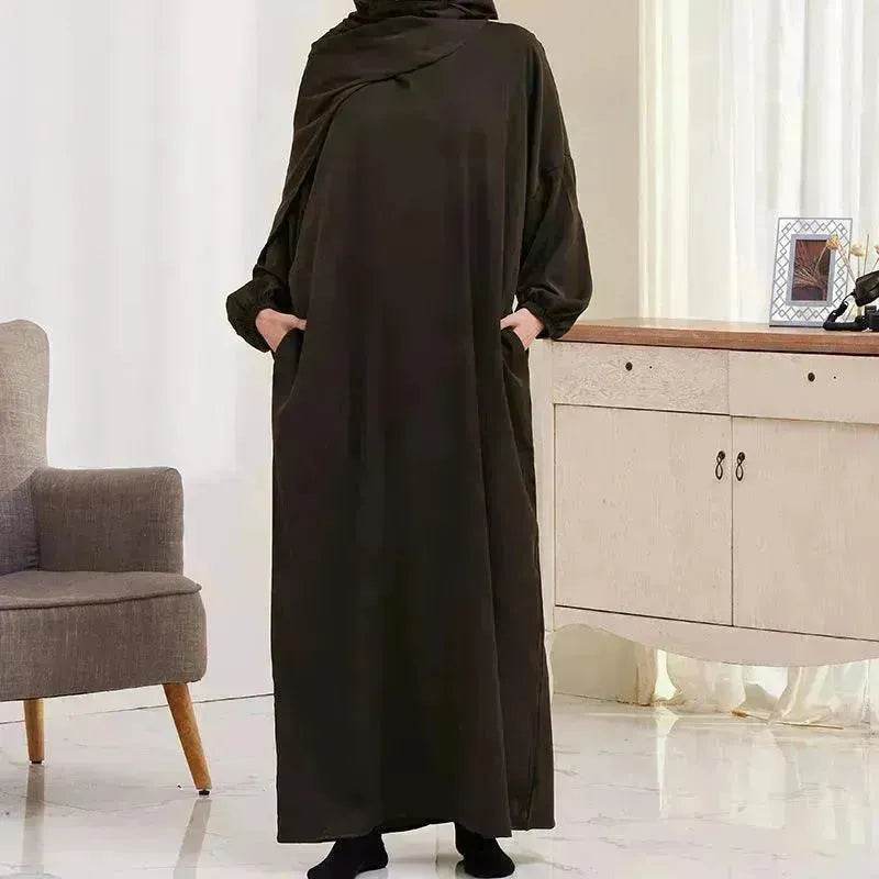 Casual Plain Everyday Abaya for ArabArabic Women  Kaftan Abaya for  Umrah and Haji.