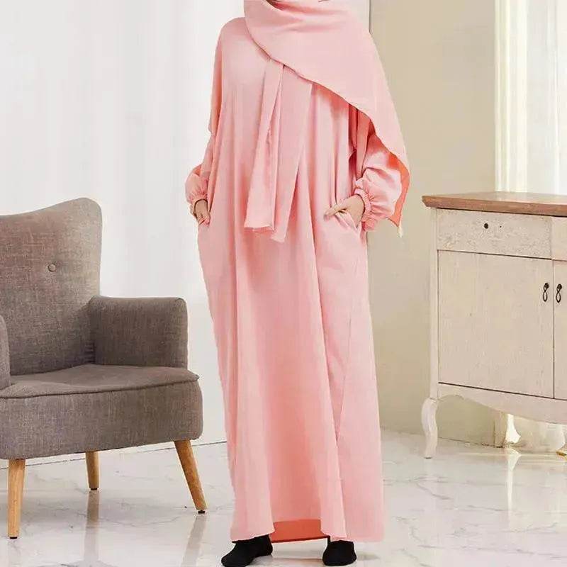 Casual Plain Everyday Abaya for ArabArabic Women  Kaftan Abaya for  Umrah and Haji.