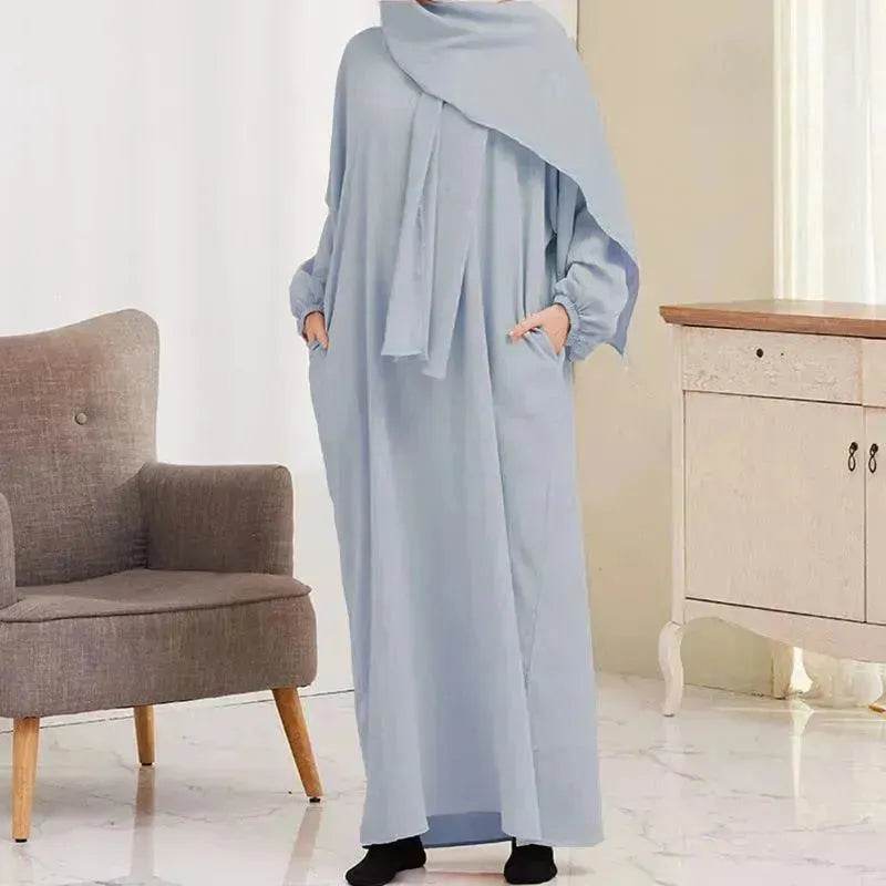 Casual Plain Everyday Abaya for ArabArabic Women  Kaftan Abaya for  Umrah and Haji.