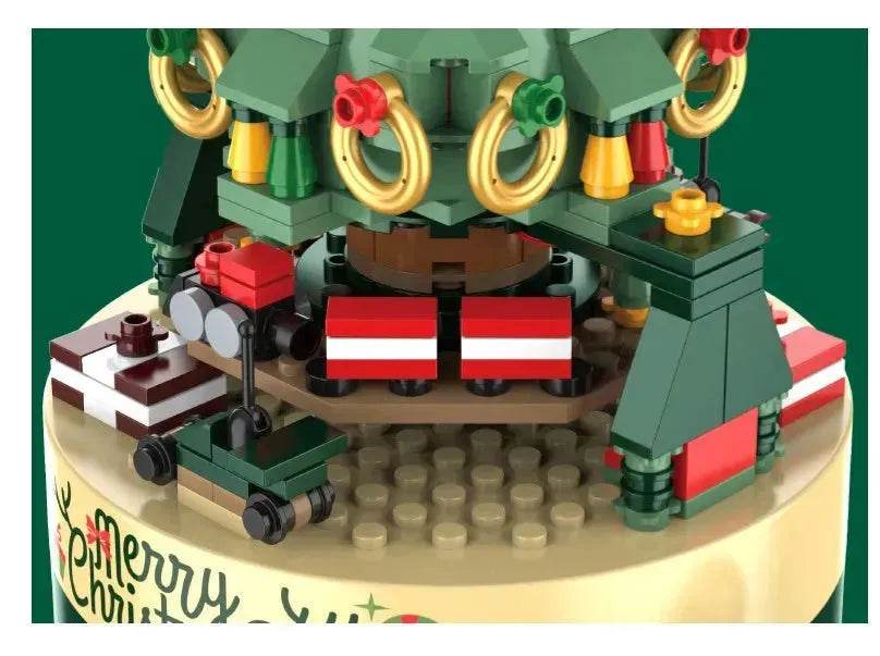 Black Friday deals Christmas Tree Blocks Spin Music Box Blocks