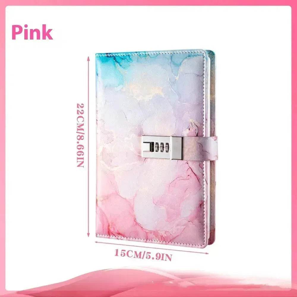 A5 Password-protected Noteboy Diary With Lock Creative Trend Journal Book Student Smart  Notepad Stationery Leather Notebook