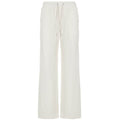 Pure Color Minimal Versatile Sports Style Low Waist Lace-up Draping Mop Straight-leg Trousers