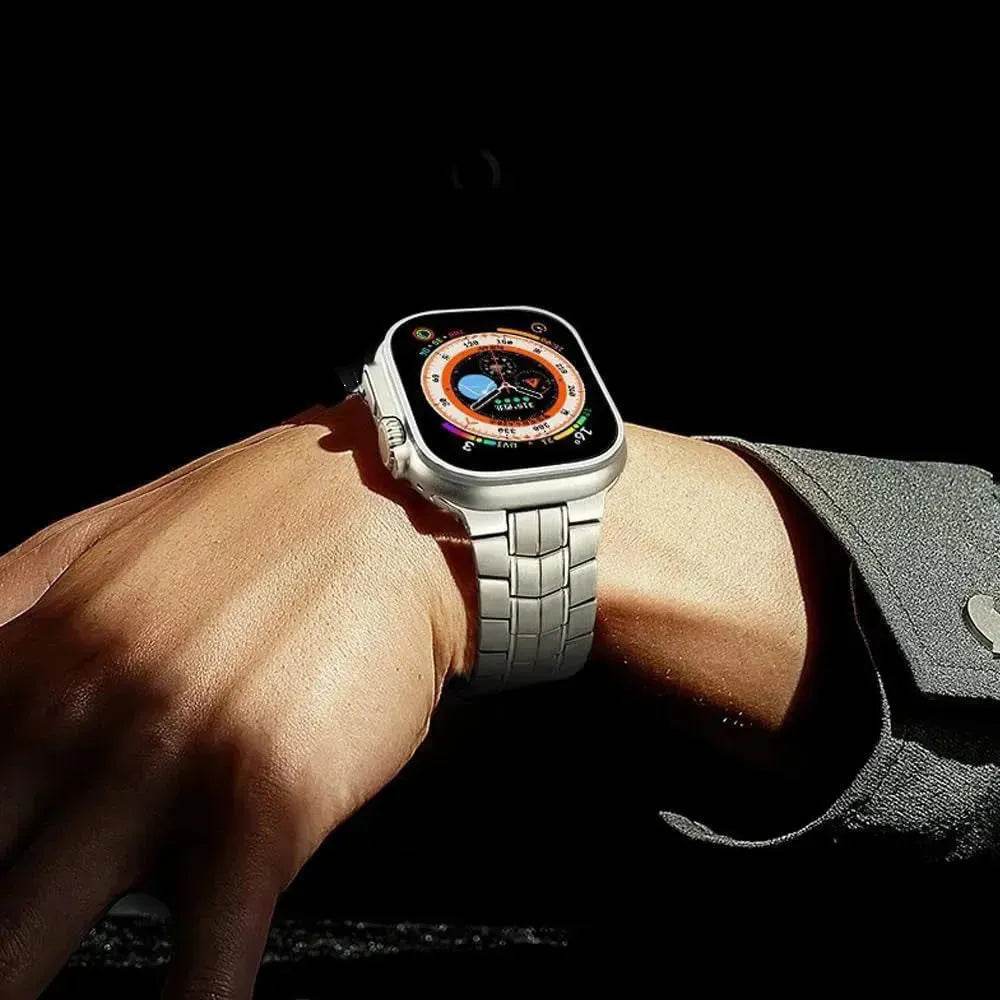 Replaceable Stainless Steel Chain Watch Strap Suitable For Apple IWatch