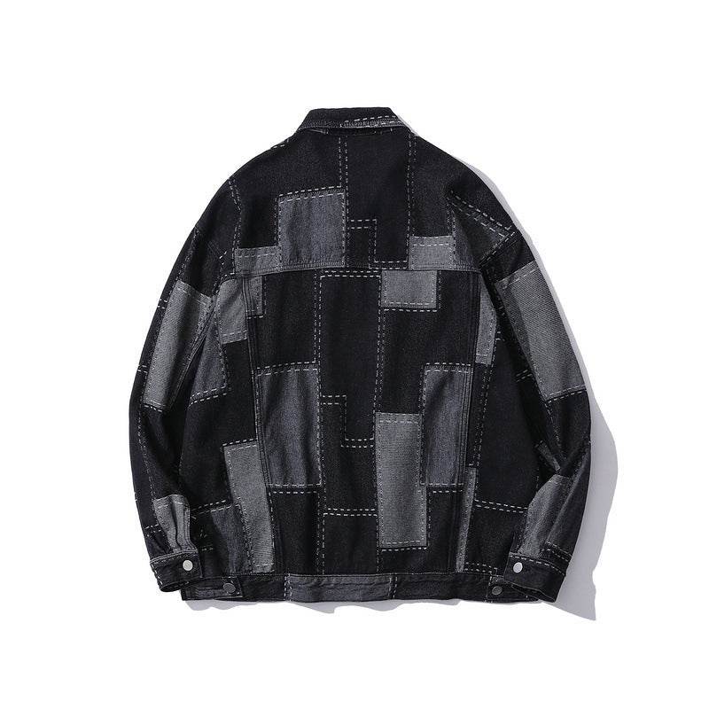 Black Denim Cardigan Jacket New Men And Women