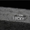 Customized Alphabet Couple Ring Customized Sterling Silver Couple Style
