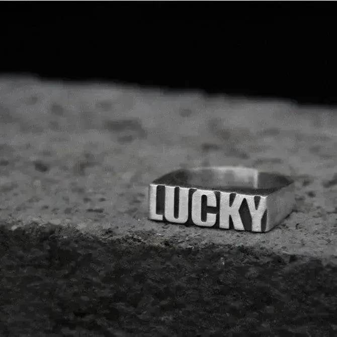 Customized Alphabet Couple Ring Customized Sterling Silver Couple Style