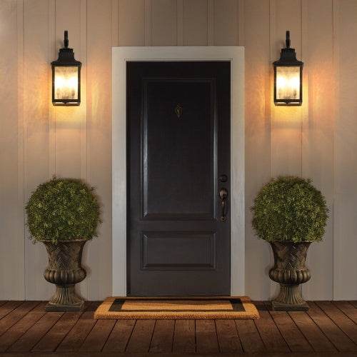Large Outdoor Glass Wall Light Supports Many Types Of Bulbs -2 Packs