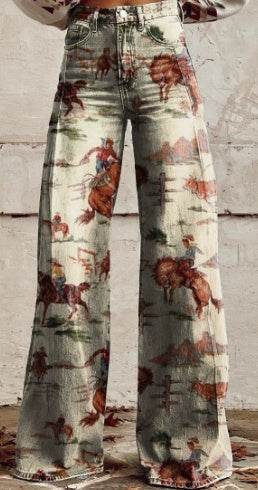 Women's Casual Pants Thin Imitation Jeans