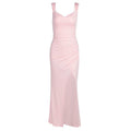 Slim Sleeveless Slit Dress With Back Tie Design Fashion Temperament Dresses For Women Clothing