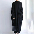 Loose Oversize Midi Turtleneck Winter  Sweater Dress