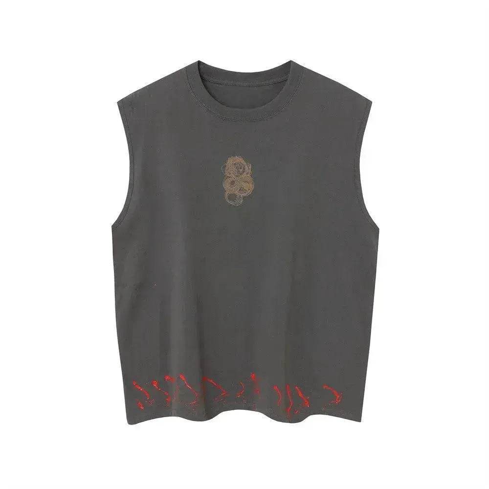 Dragon Totem Printed Waistcoat