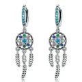 Dream Catcher Dangle Drop Butterfly Chandelier Earrings