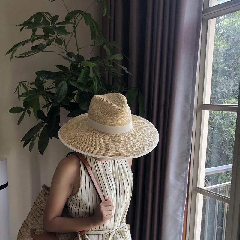 Summer Travel Leisure French Retro Hat Women's Top Wide Brim Straw Sun Hat for women