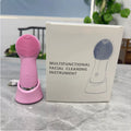 Silicone Electric Face Cleansing Brush with Vibration & Heating