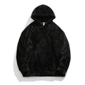 Couple Hoodie – Loose Fit Polyester Solid Color Matching Hoodies
