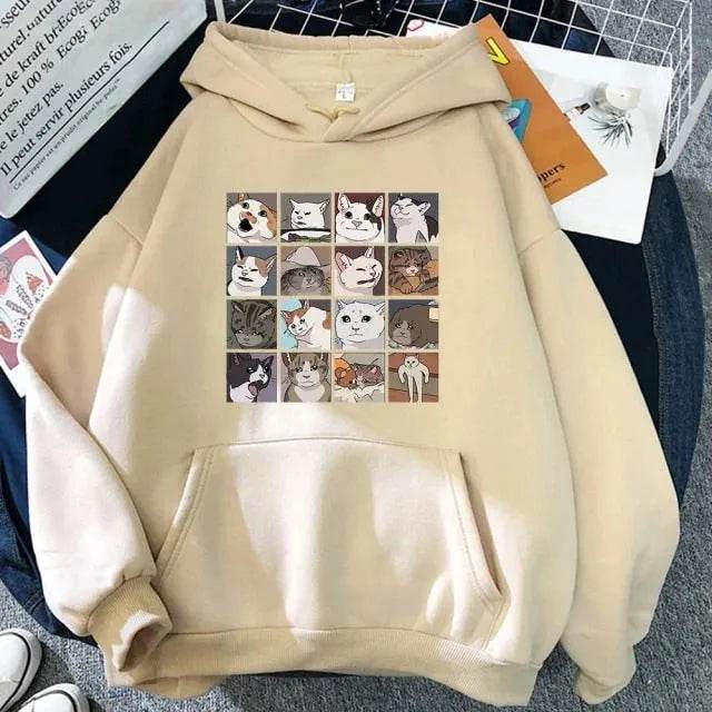 Women's Personalized Harajuku Sweatshirt Loose Plus Size