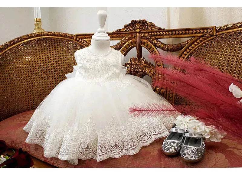 Birthday Photo Clothes Women's Tulle Tutu Super Fairy Princess Dress Girls Bow gown Christening dress Baptism dress