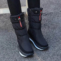 Winter boots New Plus Velvet Thick Cotton Shoes Thermal Middle Tube Waterproof Non-slip Boots