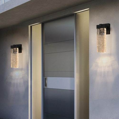 Outdoor Waterproof Transparent LED Crystal Wall Light Supports Many Types Of Bulb-2 Packs With Light Sensitivity