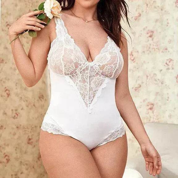 Erotic Lingerie Charming Lace Jumpsuit