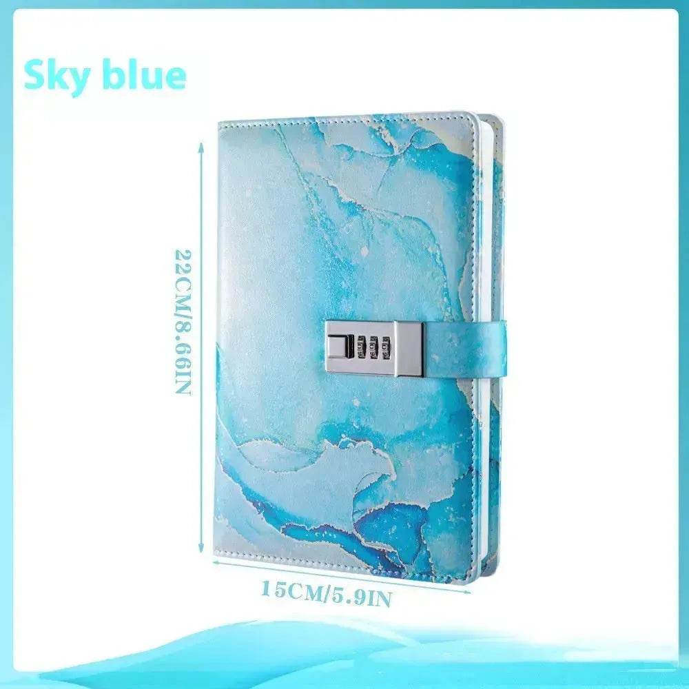 A5 Password-protected Noteboy Diary With Lock Creative Trend Journal Book Student Smart  Notepad Stationery Leather Notebook