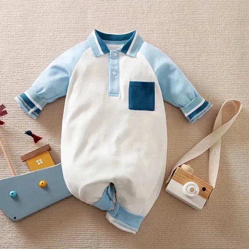 Baby One-piece Spring And Autumn Romper Baseball Uniform cloth