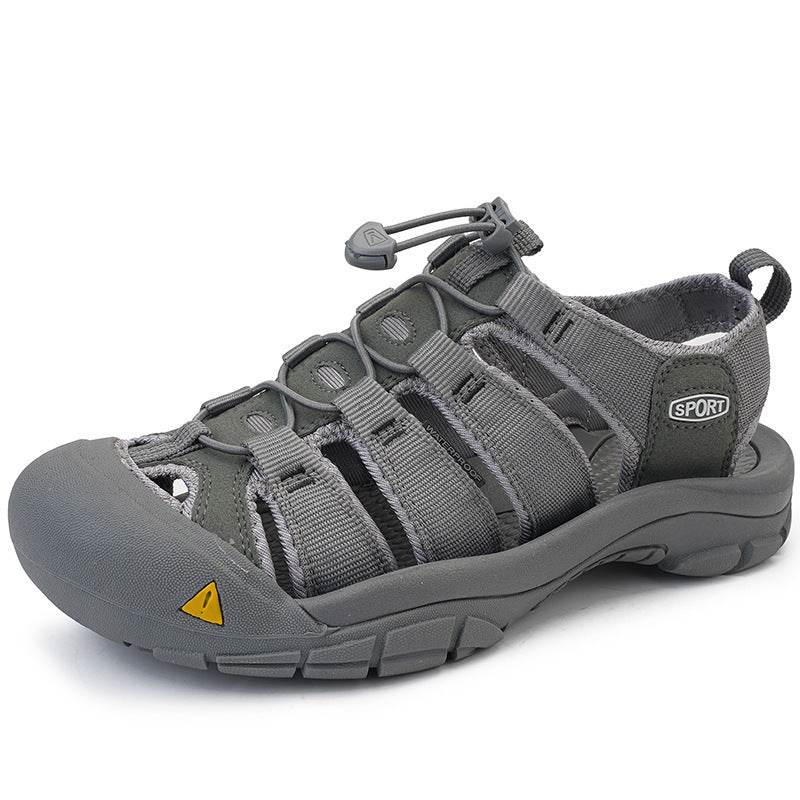 Men's Thick Bottom Toe Cap Beach Upstream Plus Size Outdoor Casual Shoes