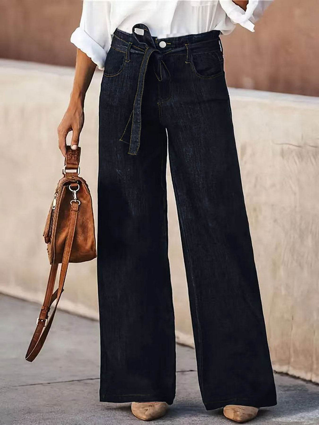 American Hot Girl Retro Wide Leg Jeans