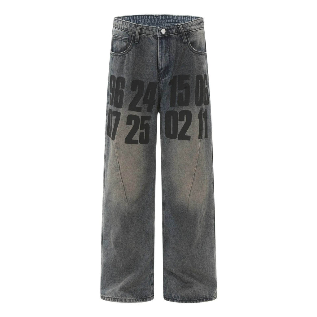High Street American Washed Distressed Baggy Denim Baggy Jeans Pant Pant unisex