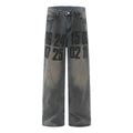 High Street American Washed Distressed Baggy Denim Baggy Jeans Pant Pant unisex