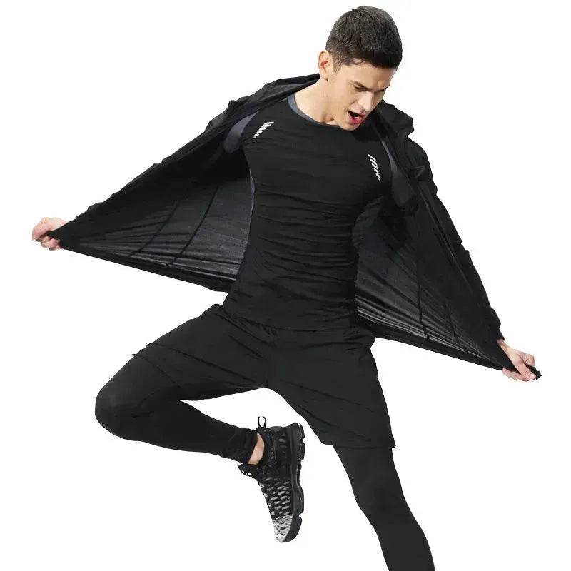 Men's Workout set Five-piece fitness wear