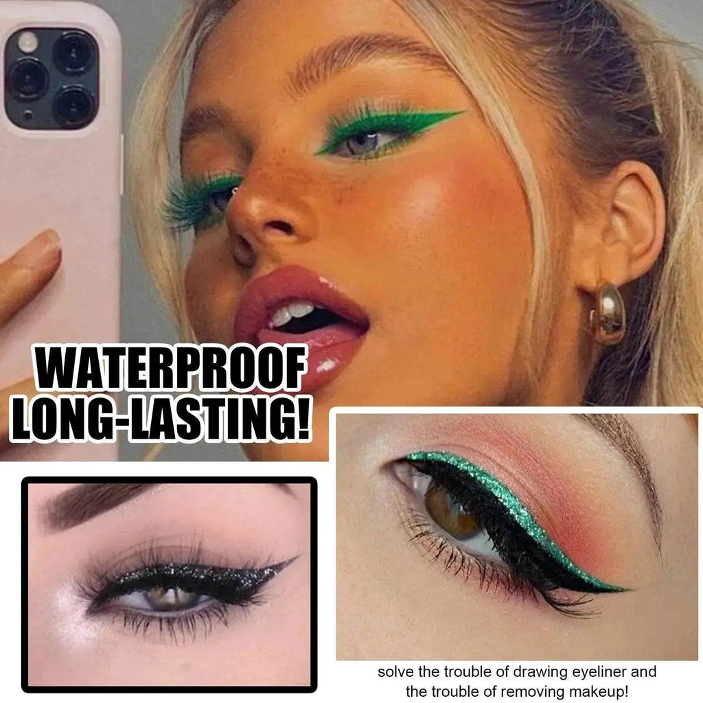 Glittering Eyeliner Sticker False lashes set